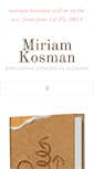 Mobile Screenshot of miriamkosman.com